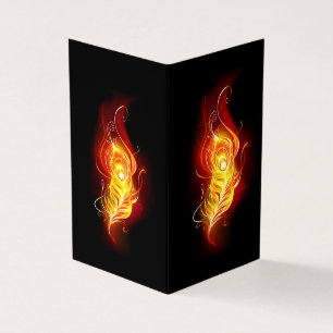 Tarjeta De Visita Feather Peacock