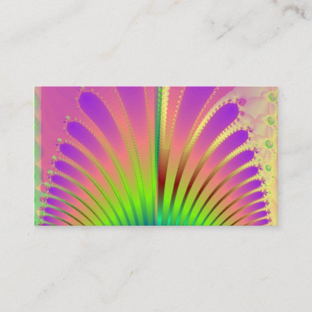 Tarjeta De Visita Feathers de Carnaval (Anverso)