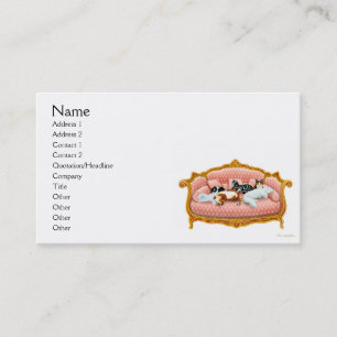 Tarjeta de visita felina de los derechos