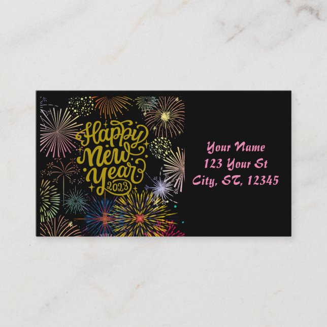 Tarjeta De Visita Feliz Año Nuevo 2023 Thunder_Cove (Anverso)