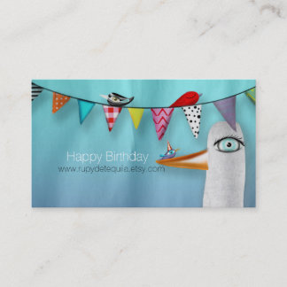 Tarjeta De Visita Feliz cumpleaños