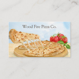 Tarjeta De Visita Feliz Cumpleaños Pizza Quesera