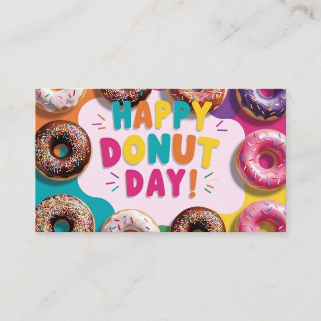 Tarjeta De Visita Feliz Día del Donante (Anverso)