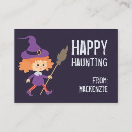 Tarjeta De Visita Feliz Haunting Walloween Classroom Card