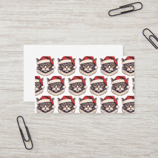 Tarjeta De Visita Feliz Navidad (Anverso/Reverso In Situ)