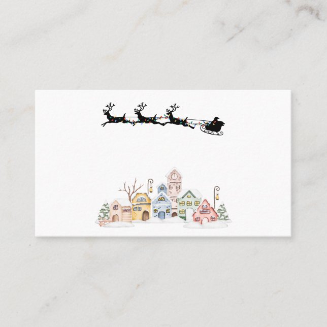 Tarjeta De Visita Feliz Navidad (Anverso)