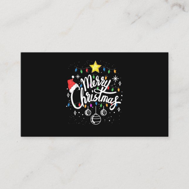 Tarjeta De Visita Feliz Navidad (Anverso)