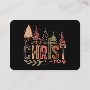 Tarjeta De Visita Feliz Navidad Christmas Fe Cristiana Jesús C