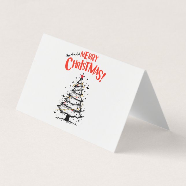 Tarjeta De Visita feliz navidad en ti (Anverso)