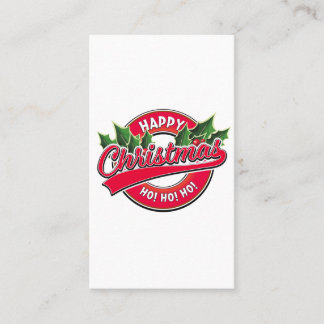 Tarjeta De Visita Feliz Navidad ¡Ja! ¡Ja! ¡Ja! Imán