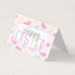 Tarjeta De Visita Feliz Pastel de Pascua Jelly Beans Bag Topper