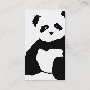 Tarjeta De Visita felpa de la panda