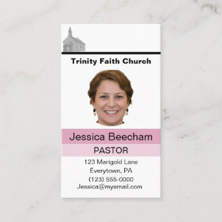 Tarjeta De Visita Female Pastor Custom Business Card