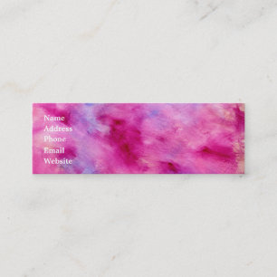 Tarjeta de visita femenina de la acuarela