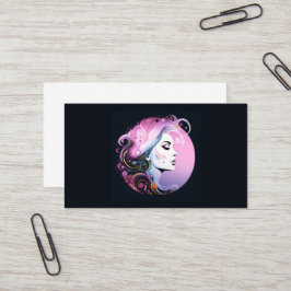 Tarjeta De Visita "Feminine Flourish" La belleza femenina