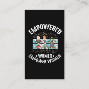 Tarjeta De Visita Feminismo Inspirador femenino empoderado