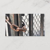 Fence de enlace de cadena metalizado Fotografía or