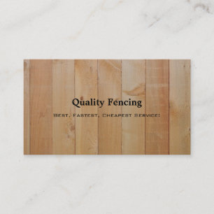 Tarjeta De Visita Fence Photo Business Card