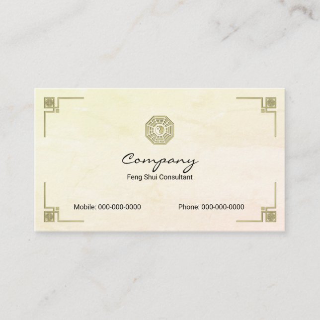 Tarjeta De Visita Feng Shui (Anverso)