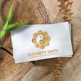 Tarjeta De Visita Feng Shui Bagua / Pakua Lotus mandala