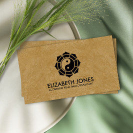 Tarjeta De Visita Feng Shui Bagua / Pakua Lotus mandala