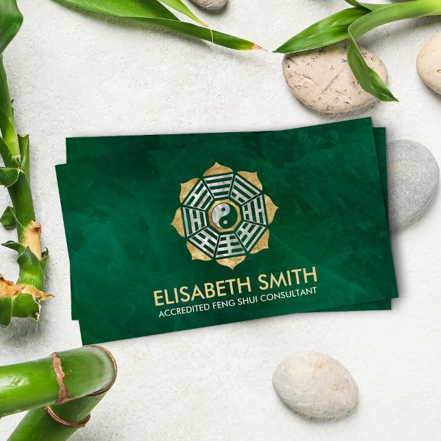 Tarjeta De Visita Feng Shui Bagua / Pakua Lotus mandala (Subido por el creador)