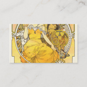 Tarjeta De Visita Feria Mundial de Alphonse Mucha de 1904