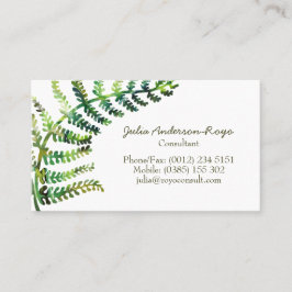 Tarjeta De Visita Fern Business Card