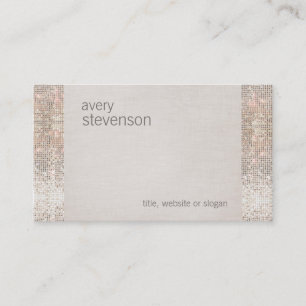 Tarjeta De Visita Festividad Fun Faux Sparkly Sequins Cute Girly