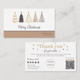 Tarjeta De Visita Festividades modernas Código QR social, gracias a