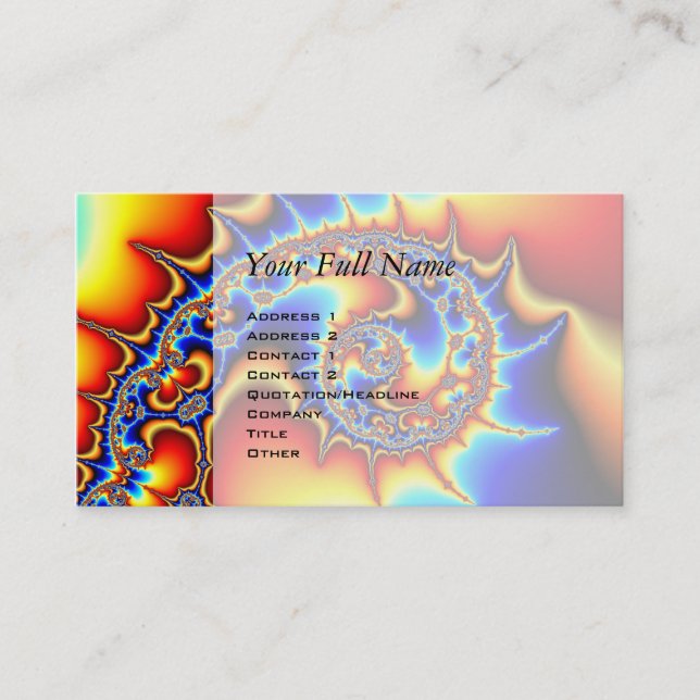 Tarjeta De Visita Fibonaccispikeral (Anverso)