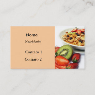 Tarjeta De Visita Fibras de Frutas e