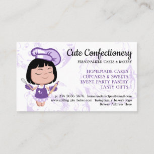Tarjeta De Visita fidelidad de descuento de panadería de confitería