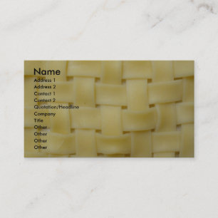 Tarjeta De Visita Fideos tejidos