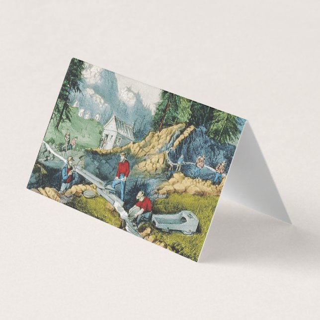 Tarjeta De Visita Fiebre del oro de ABH California (Reverso)