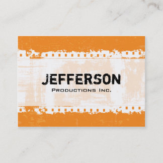 Tarjeta de visita Fierce Orange Grunge Large