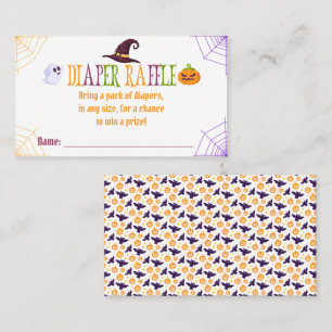 Tarjeta De Visita Fiesta de Baby Shower Little Boo Halloween