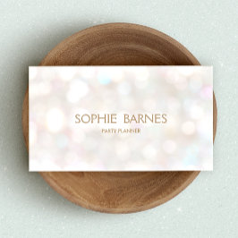 Tarjeta De Visita Fiesta de eventos Cute Whimsical Bokeh Planner