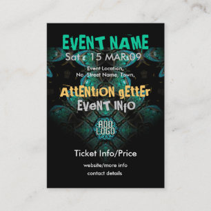 Tarjeta De Visita FIESTA DE EVENTOS miniFLYER #009