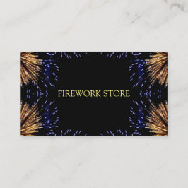 Tarjeta De Visita Fiesta de fuegos artificiales