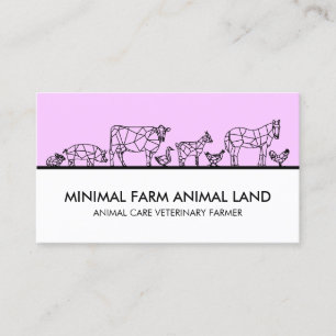 Tarjeta De Visita Fiesta de granja para niños