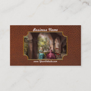 Tarjeta De Visita Fiesta del té - distribución de té con la abuel