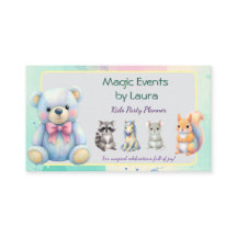 Fiesta infantil Planner Pastel Teddy Bear logotipo