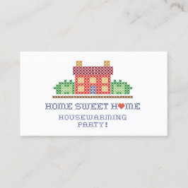 Tarjeta De Visita Fiesta para el calentamiento de la casa