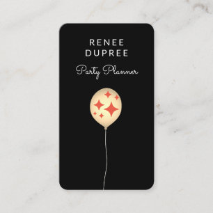 Tarjeta De Visita Fiesta Planner Balloon Card