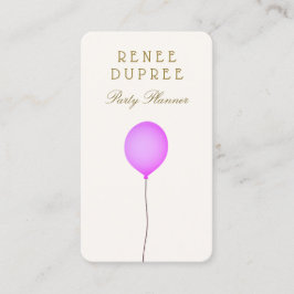 Tarjeta De Visita Fiesta Planner Balloon Card