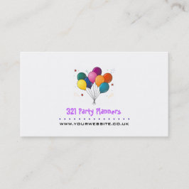 Tarjeta de visita fiesta Planner (logotipo de glob