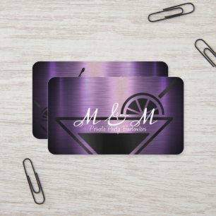 Tarjeta De Visita Fiesta Privado Bartender Para Su Evento Especial