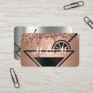 Tarjeta De Visita Fiesta Privado Bartender Para Su Evento Especial