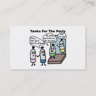 Tarjeta De Visita Fiesta Scuba Tanks